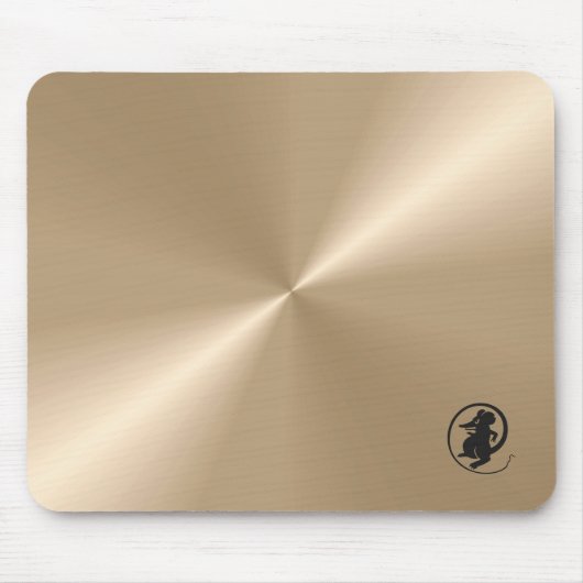 Maus-Logo auf Nacre Metallic Mousepad (Vorne)
