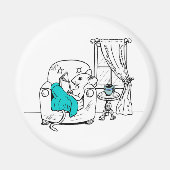 Maus-Magnet lesen Magnet (Vorne)