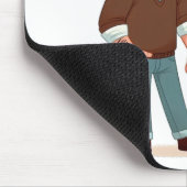 Maus Matte mit Widmung für Papa. Mousepad (Ecke)