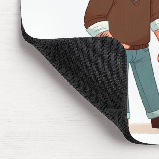 Maus Matte mit Widmung für Papa. Mousepad (Ecke)