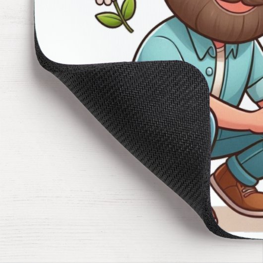 Maus-Matte mit Widmung für Vater Mousepad (Ecke)