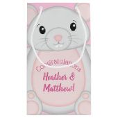 Maus Mäuse Baby Dusche Rosa Kleine Geschenktüte (Rückseite)