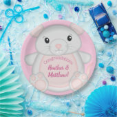 Maus Mäuse Baby Dusche Rosa Pappteller (Party)