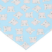 Maus Mäuse Geburtstag Party Blue Tischdecke (Schrägansicht)
