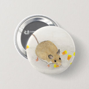 Maus mit Candy Corns Button