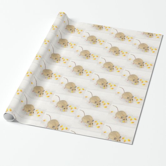 Maus mit Candy Corns Geschenkpapier (Ungerollt)