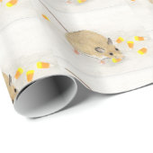 Maus mit Candy Corns Geschenkpapier (Rolleneckpunkt)