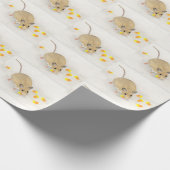 Maus mit Candy Corns Geschenkpapier (Ecke)