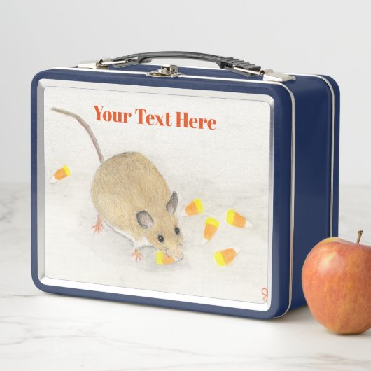 Maus mit Candy Corns Metal Lunch Box (Beispiel)