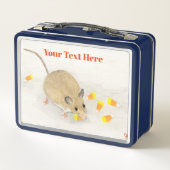 Maus mit Candy Corns Metal Lunch Box (Rückseite)