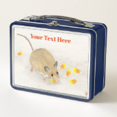 Maus mit Candy Corns Metal Lunch Box (Vorderseite)