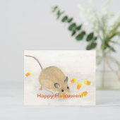 Maus mit Candy Corns Postkarte (Stehend Vorderseite)