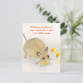Maus mit Candy Corns Postkarte (Stehend Vorderseite)