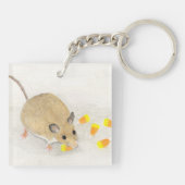 Maus mit Candy Corns Schlüsselanhänger (Rückseite)