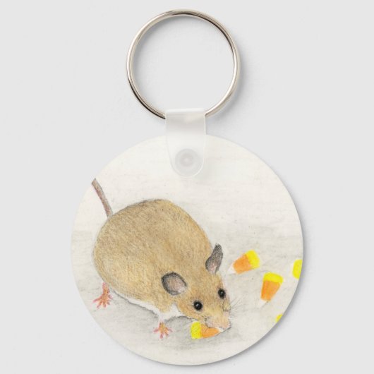 Maus mit Candy Corns Schlüsselanhänger (Vorderseite)