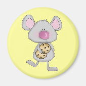 Maus mit Cookies Tshirts und Geschenke Magnet (Vorne)