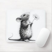Maus mit Daisy Sketch Mousepad (Mit Mouse)