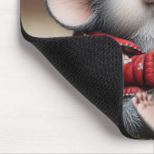 Maus mit einem Lüster Mousepad (Ecke)