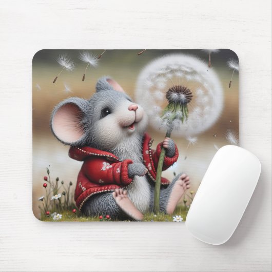 Maus mit einem Lüster Mousepad (Mit Mouse)