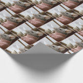 Maus mit einer Tasse Kaffee Geschenkpapier (Ecke)