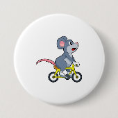 Maus mit Fahrrad Button (Vorderseite)
