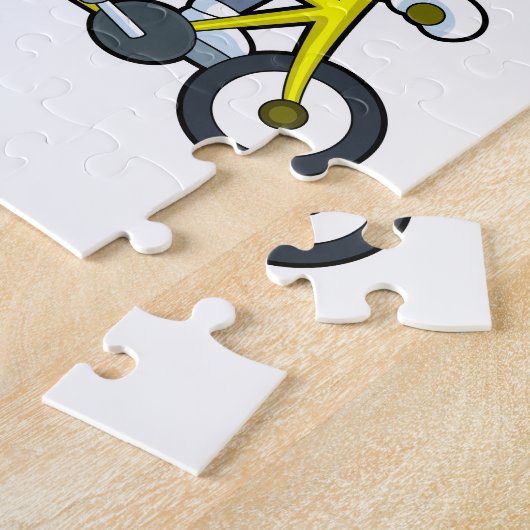 Maus mit Fahrrad Puzzle (Seite)