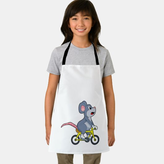 Maus mit Fahrrad Schürze (Insitu)