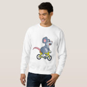 Maus mit Fahrrad Sweatshirt (Vorne ganz)