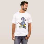 Maus mit Fahrrad T-Shirt (Vorne ganz)