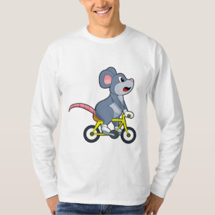 Maus mit Fahrrad T-Shirt