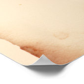 Maus mit gelbem Untergrund Poster (Ecke)