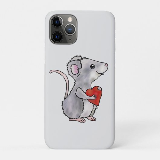 Maus mit Herz  Case-Mate iPhone Hülle (Rückseite)