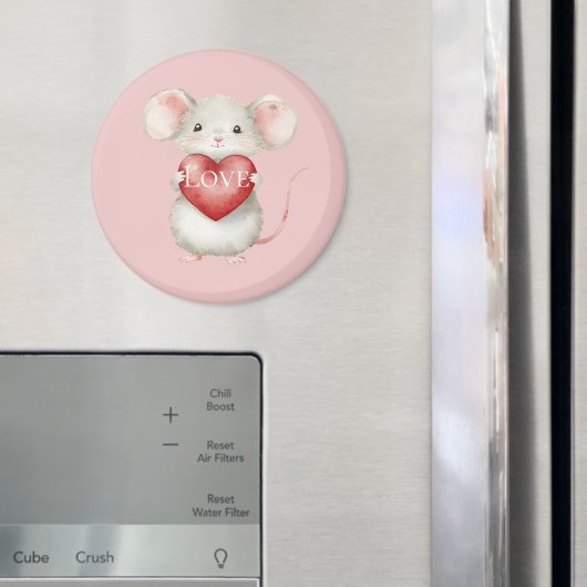 Maus mit Herz-Liebe Magnet (In Situ (Kühlschrank))