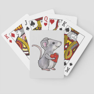 Maus mit Herz Spielkarten