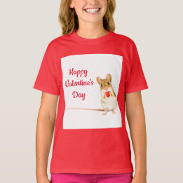 Maus mit Herz-T - Shirt