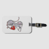 Maus mit Herz Wiederverwendbare Einkaufstasche Gepäckanhänger (Vorderseite (Horizontal))