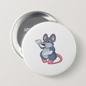 Maus mit Kaffee-Cup Button (Vorne & Hinten)