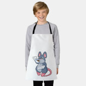 Maus mit Kaffee-Cup Schürze (Getragen)