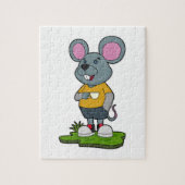 Maus mit Kaffeetasse Puzzle (Vertikal)