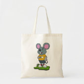 Maus mit Kaffeetasse Tragetasche (Vorne)