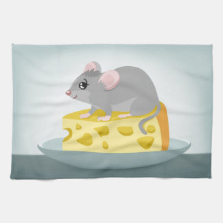 Maus mit Käse Geschirrtuch