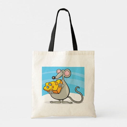 Maus mit Käse Tote Tasche (Rückseite)