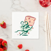 Maus mit Käsepapier Napkins Serviette