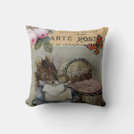 Maus mit Kind, Shabby Chic Kinderzimmer/Kinder Kissen