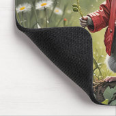 Maus mit Lüster Mousepad (Ecke)