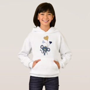 Maus mit Party Ballons Hoodie
