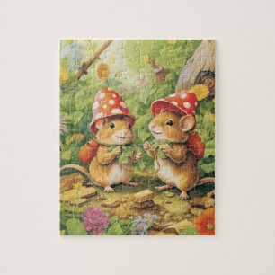 Maus mit Pilzhut Puzzle