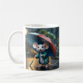 Maus mit Schirm Postcard Kaffeetasse (Links)