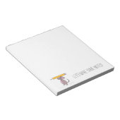 Maus mit Stift Editor Notizblock (angewinkelt)