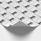 Maus mit weißer Daisy Geschenkpapier (Ecke)